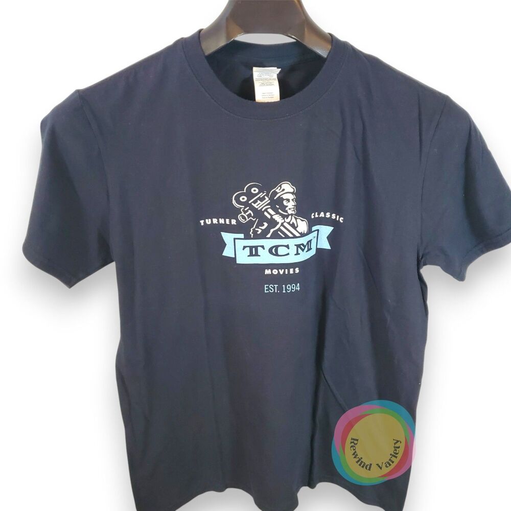 Turner Classic Movies TCM Graphic T-Shirt Black Medium